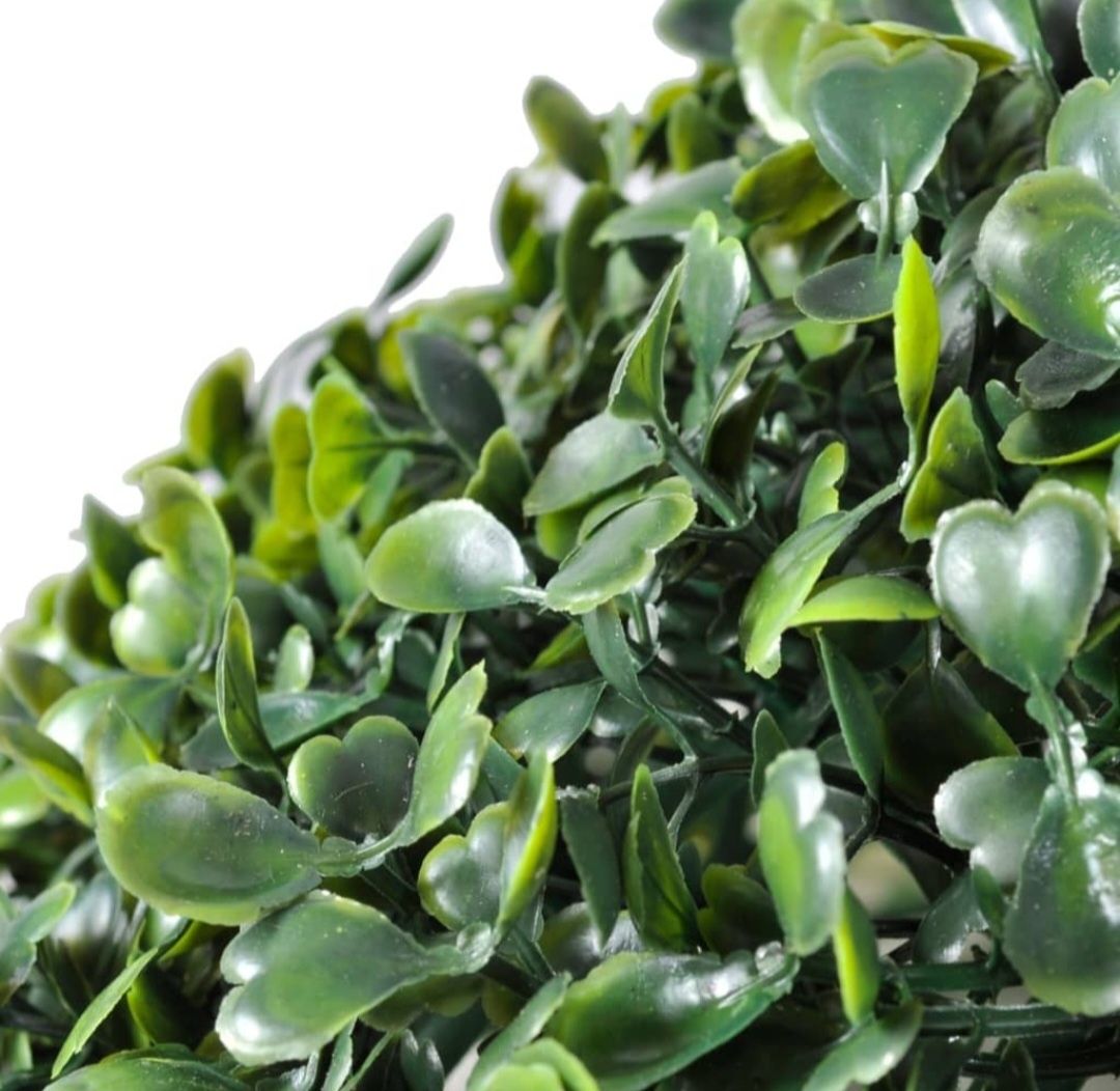 Sfera bila buxus artificial decorativ tratat UV 15 cm