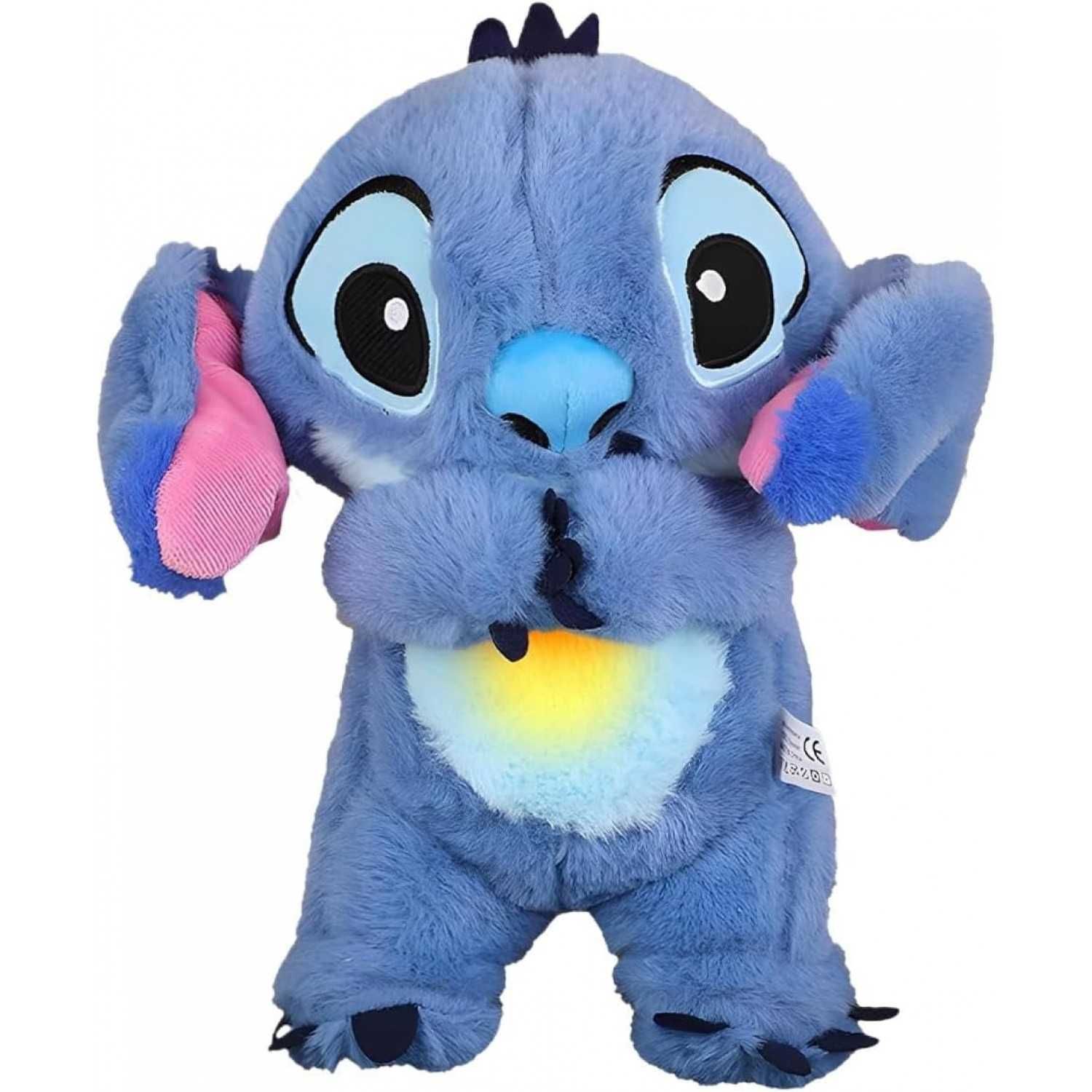 Jucarie de plus cu respiratie Stitch albastru