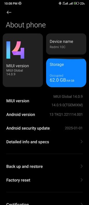 Redmi 10c в хорошем состоянии