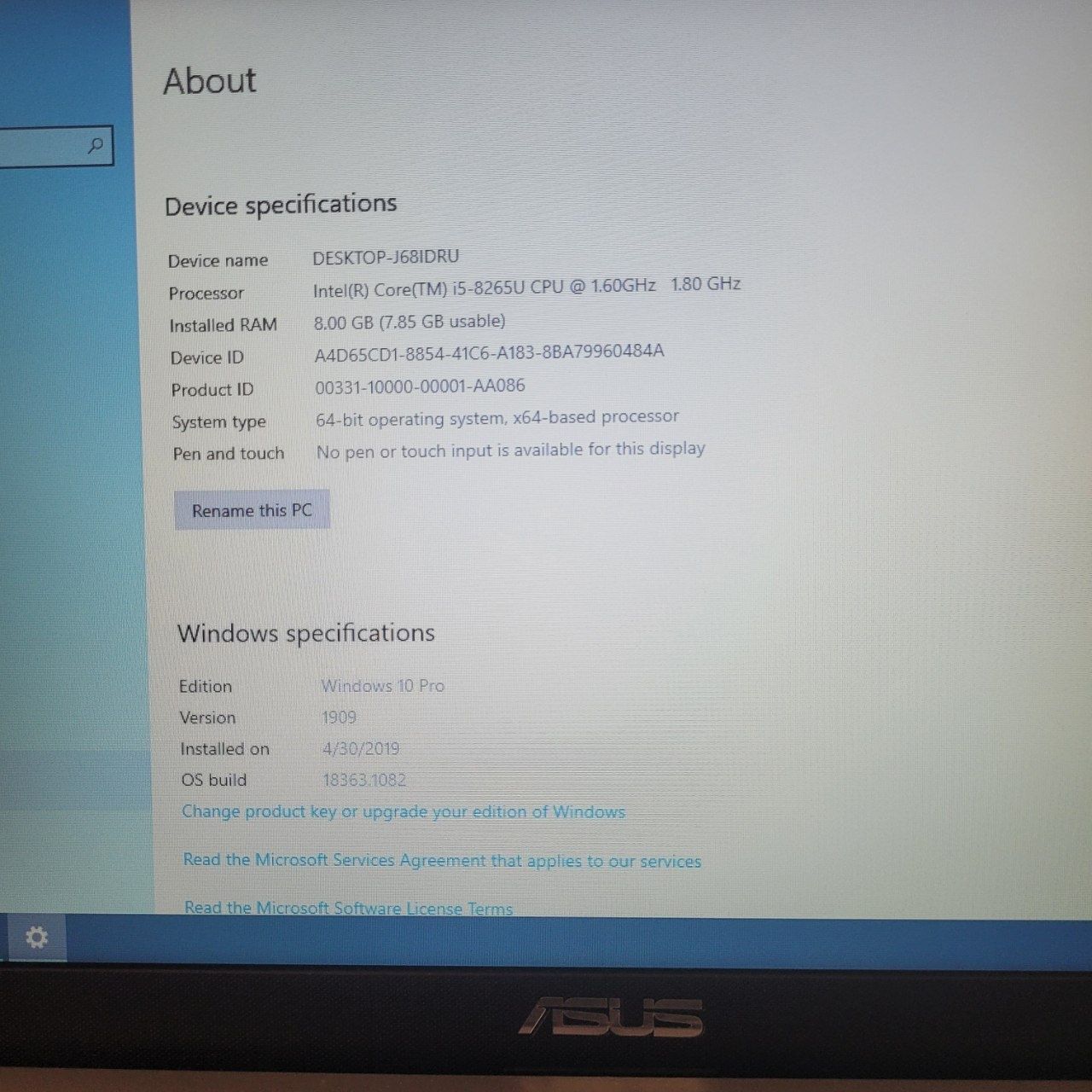 ASUS FL8700F Core i5 8-pakalenya