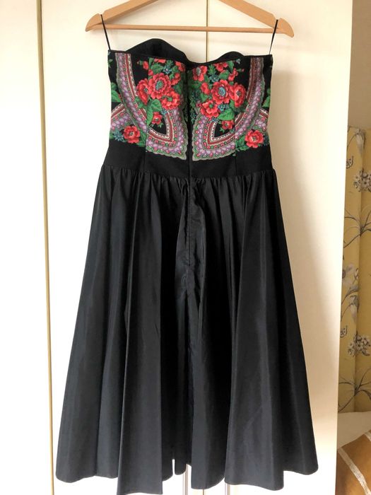 Rochie de ocazie cu corset hand made din materiale de exceptie S