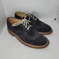 Church's "FODEN" Suede Derby Brogue Blue, UK 7 G, EU 41