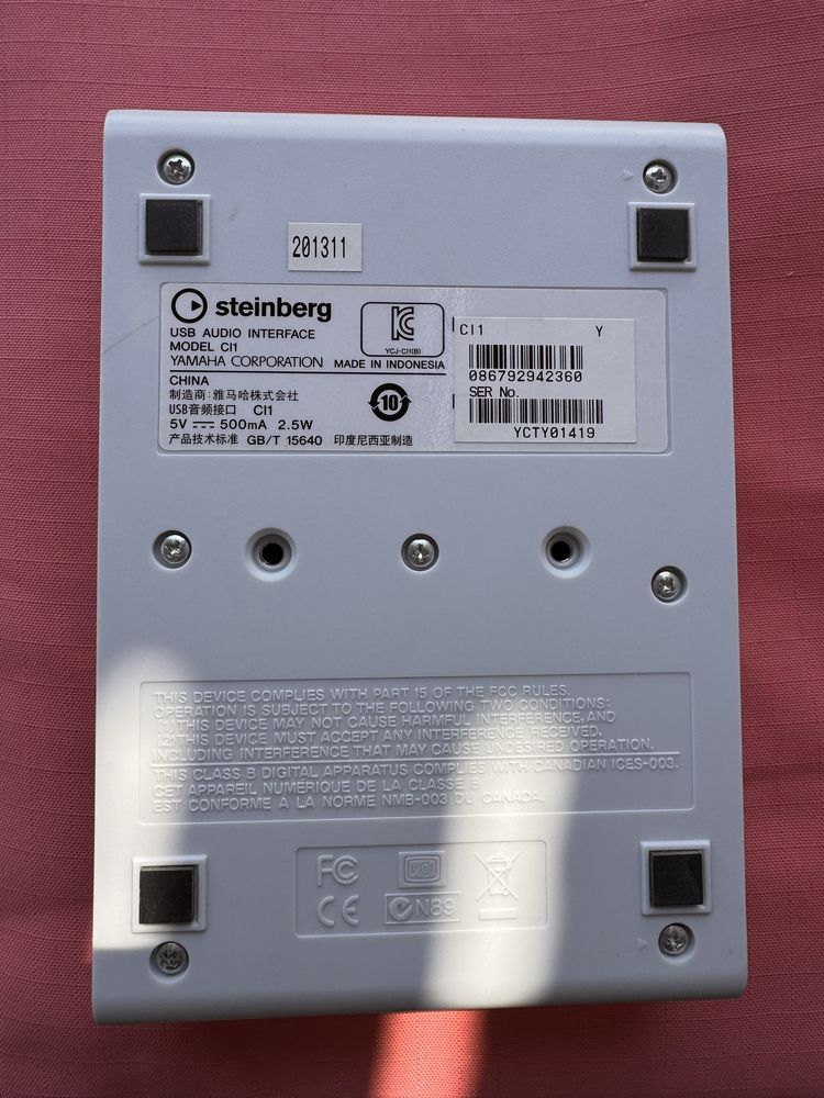 Аудио карта Yamaha Steinberg CI1 - usb audio