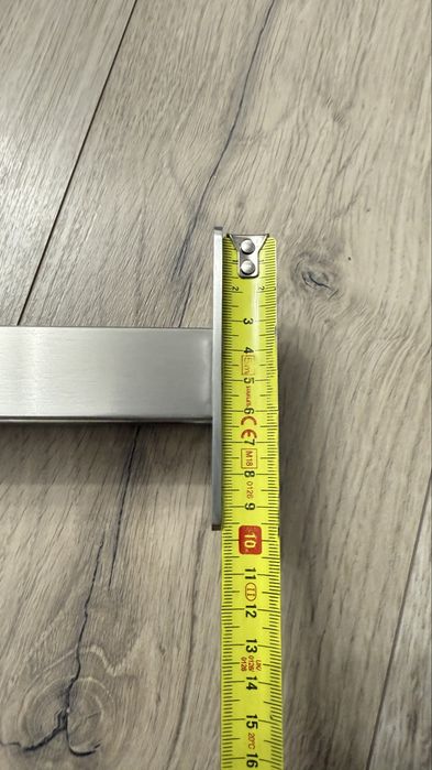 Suport prosoape dublu, aluminiu polisat, dimensiuni in poze