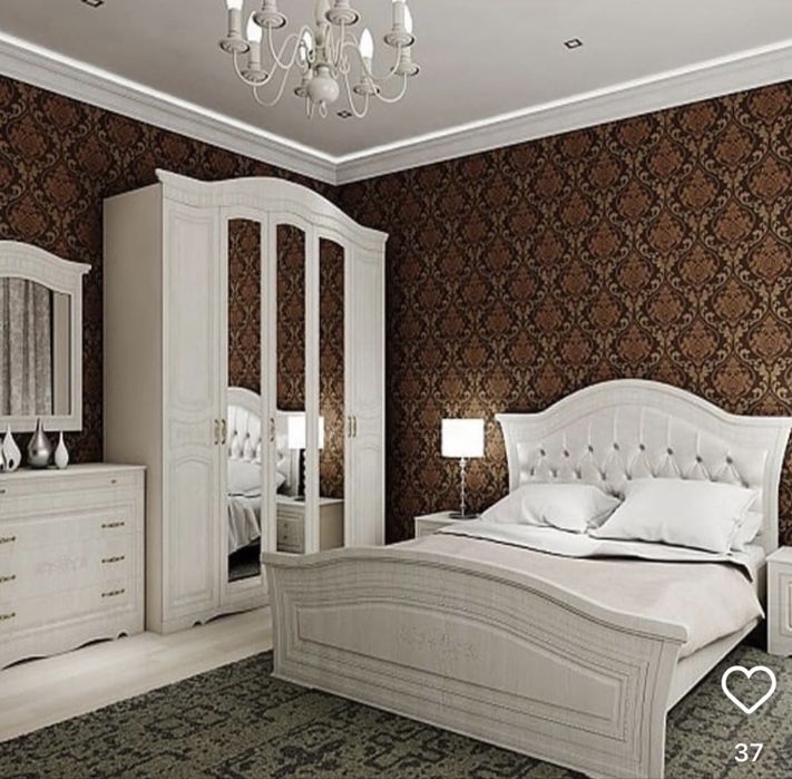 Спальный гарнитура ( Шкаф и кровать)