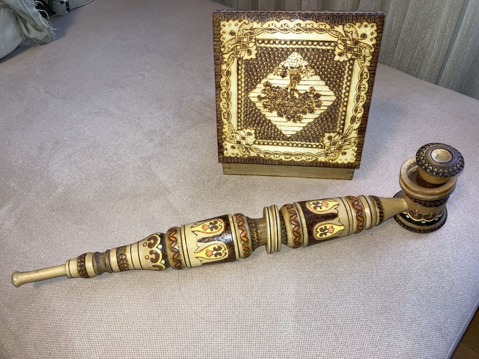 Дървено ретро цигаре, ръчна изработка.