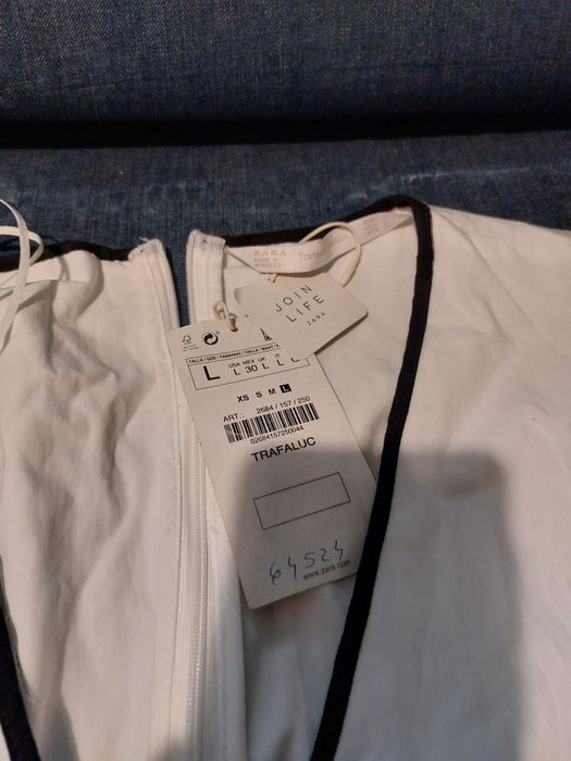 Bluza Zara, marimea L, model deosebit si pantaloni H&M