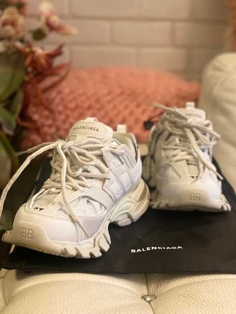 маратонки Баленсиага*37*BALENCIAGA track trainers in white/gray*