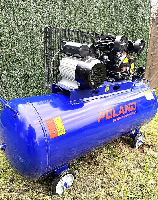 Compresor 100L Poland, 3CP, 2 Pistoane V, Profesional