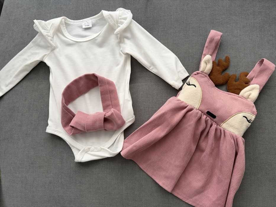 Комплектче бебе момиче 3-6 м.