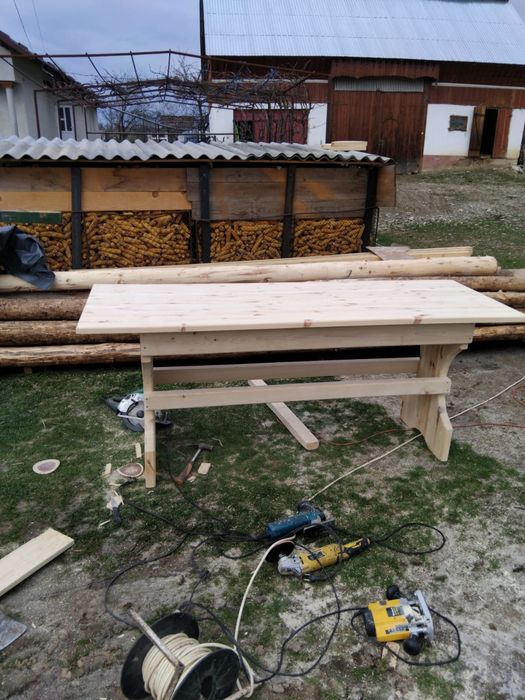 Masă terasă lemn masiv