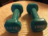 Set gantere aerobic, verzi, 2 x 1 kg