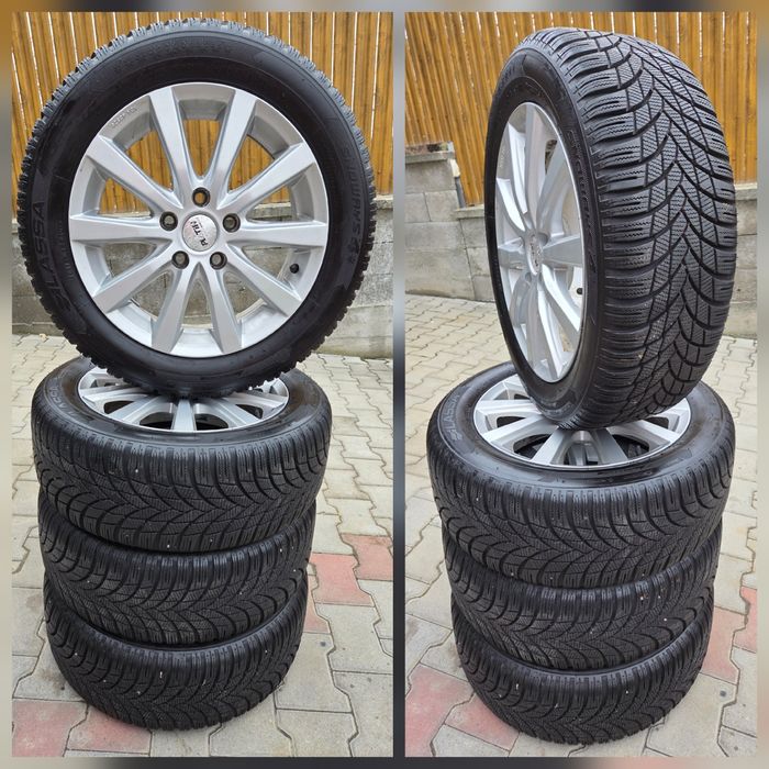 Anvelope iarna 205 55 R16 -jante 5 × 112 - VW / Seat /Audi / Skoda
