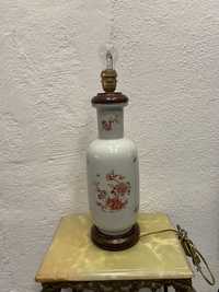 Голяма настолна лампа от порцелан немско производство