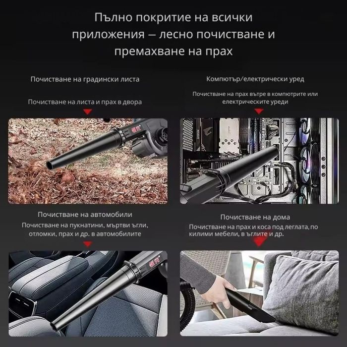 Духалка за иЗдухване и всмукване на листа