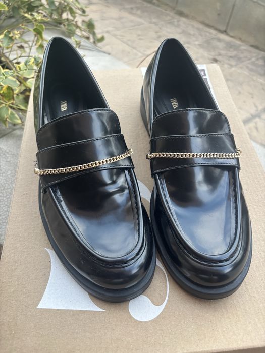 Кожени мокасини на ZARA - 39