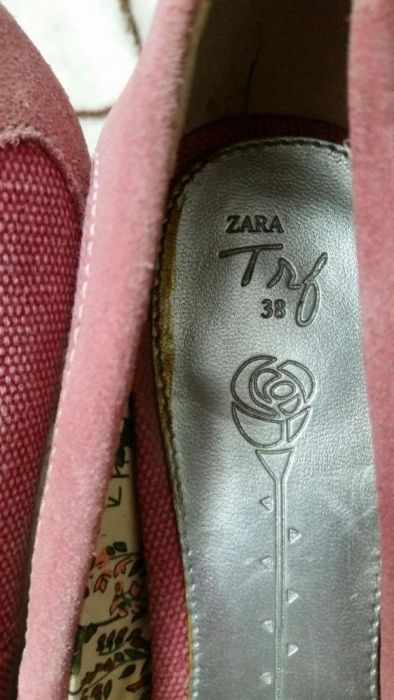 Pantofi Zara Trf mas 38 piele intoarsa