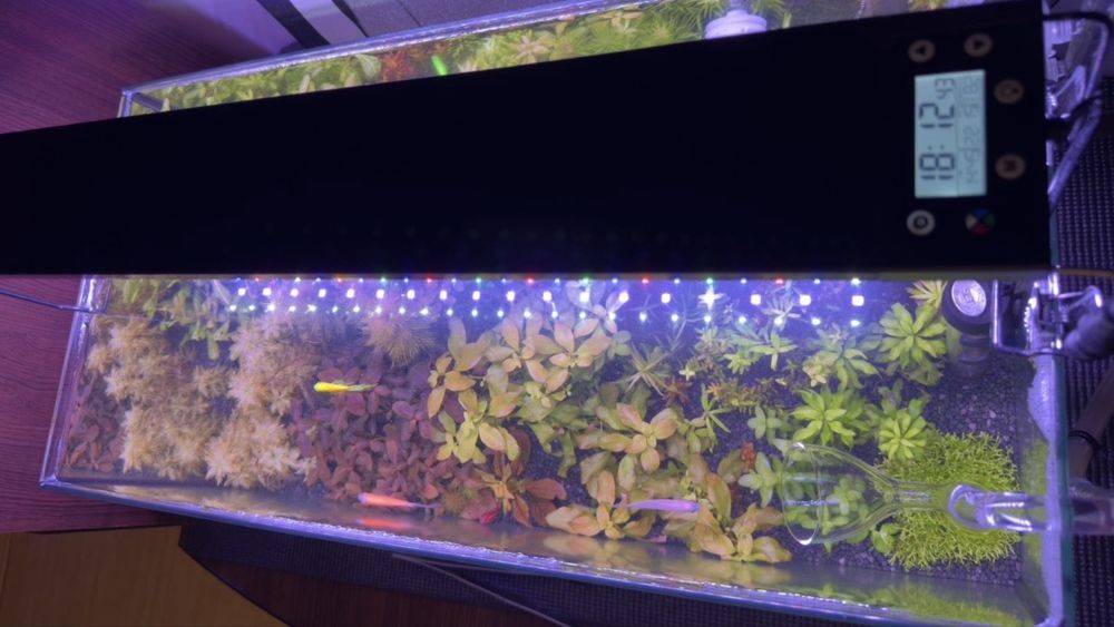 Lampa acvariu Full Spectrum WRGB Aluminiu (60-80cm)