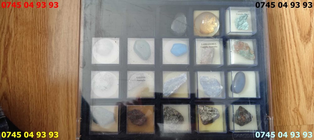 pietre semipretioase colectia deagostini 38 pietre 2 cutii