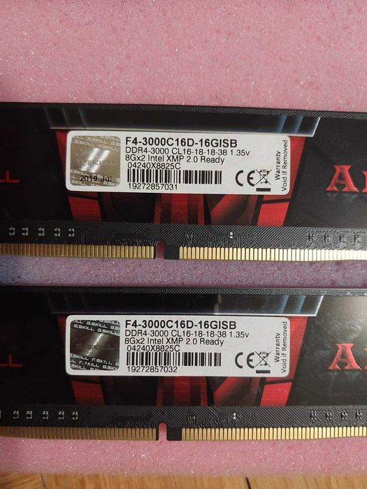 16GB DDR4 G.Skill Aegis, 3000Mhz, CL16