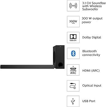 Soundbar philips htl3320