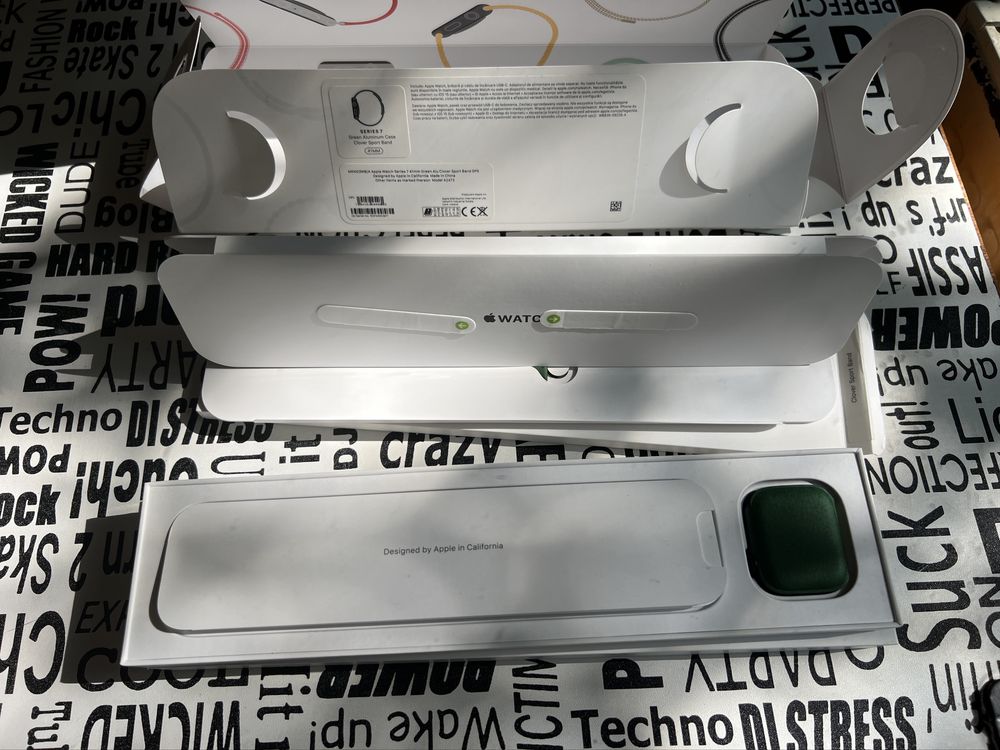 Apple watch seria 7 41mm Green Alu GPS