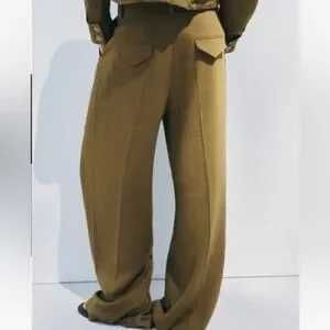 Комплект Зара бомбер+панталони, нови с етикет, лен+вискоза, S размер