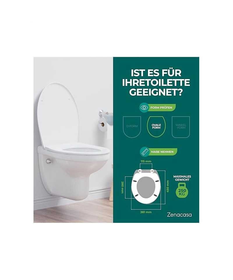 Capac de toaleta soft close, ZENACASA