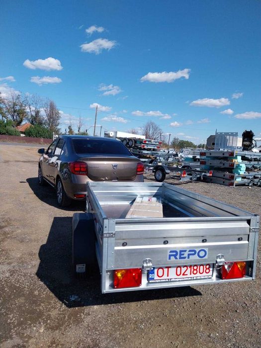 Remorcă REPO 750 kg – cu acte RAR, RCA și numere roșii