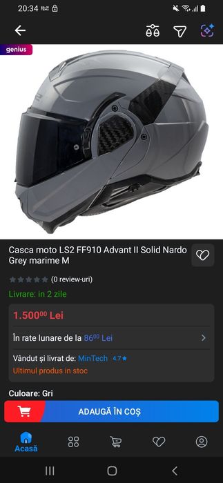 Cască moto  mărimea XL