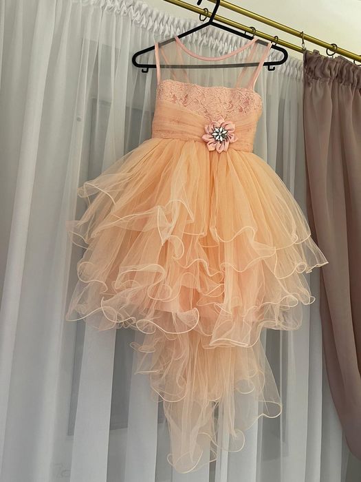 Rochie seara / ocazie 8-10 ani culoare somon