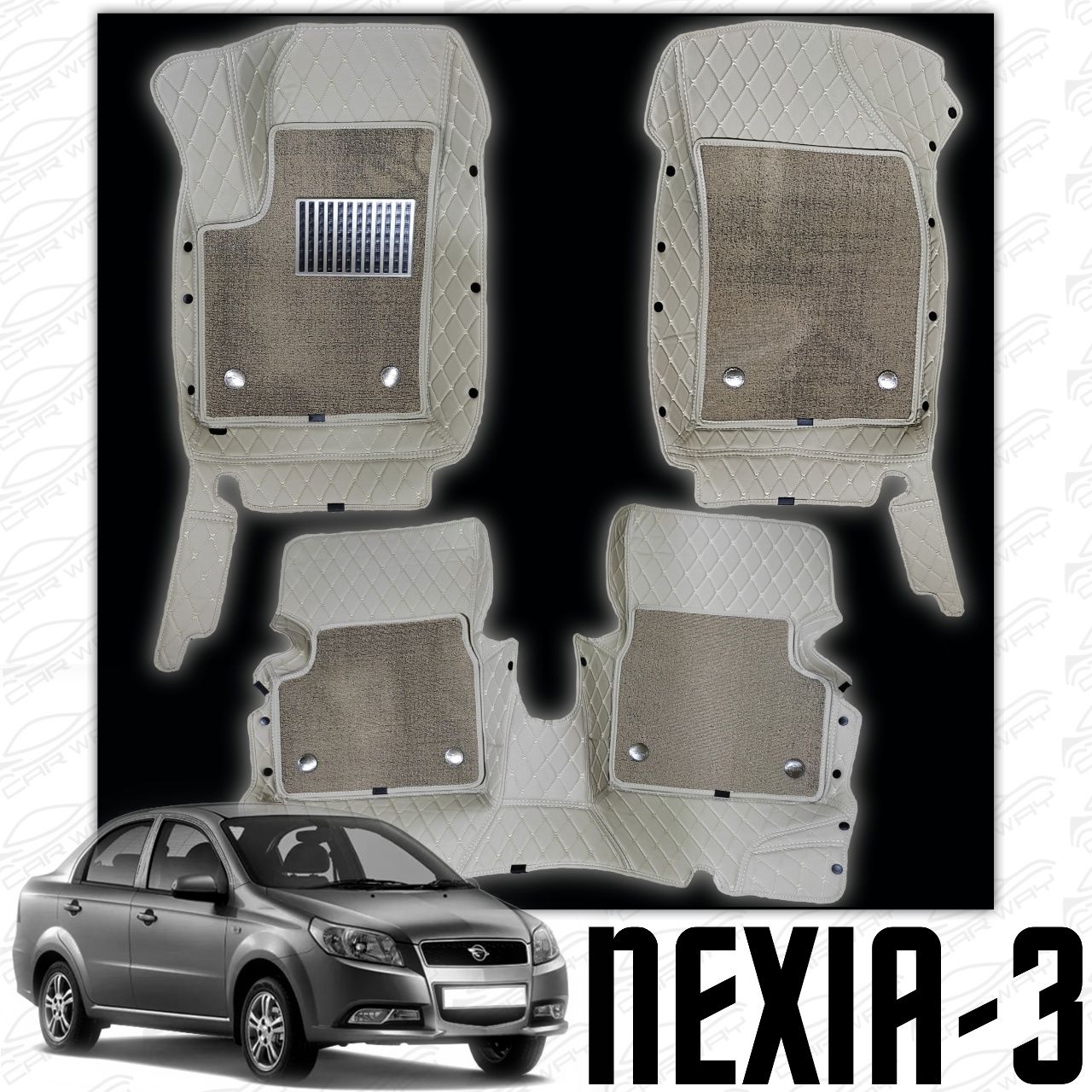 9D polik / коврики для Chevrolet Nexia 3