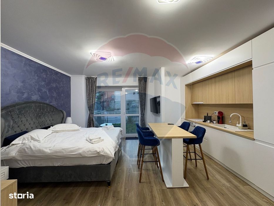 Studio luminos,55 mp, 2022 + parcare, Sinaia, introdus regim hotelier