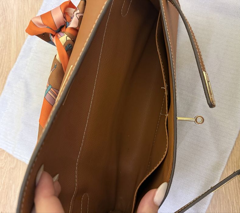Чанта/клъч Hermes естествена кожа