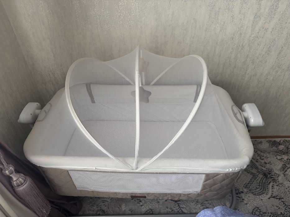 Продаю детскую кроватка и плюс люлька с музыкой