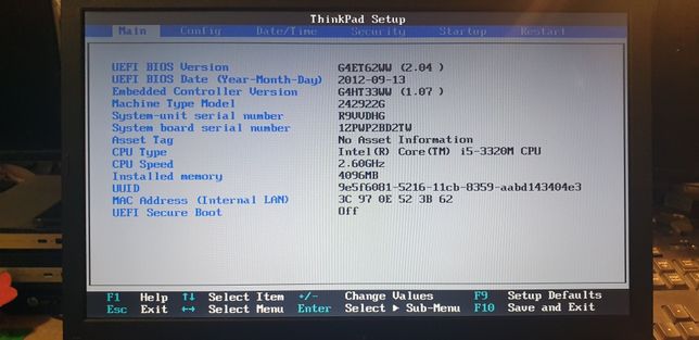 Laptop Lenovo Thinkpad T530