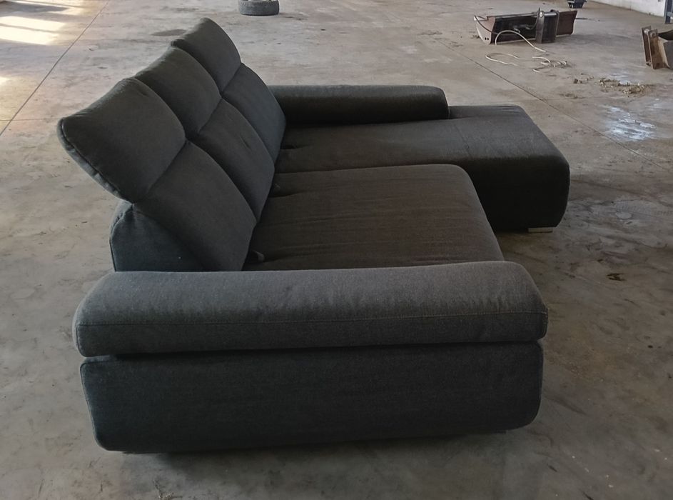 Canapea colțar modernă GRI ÎNCHIS