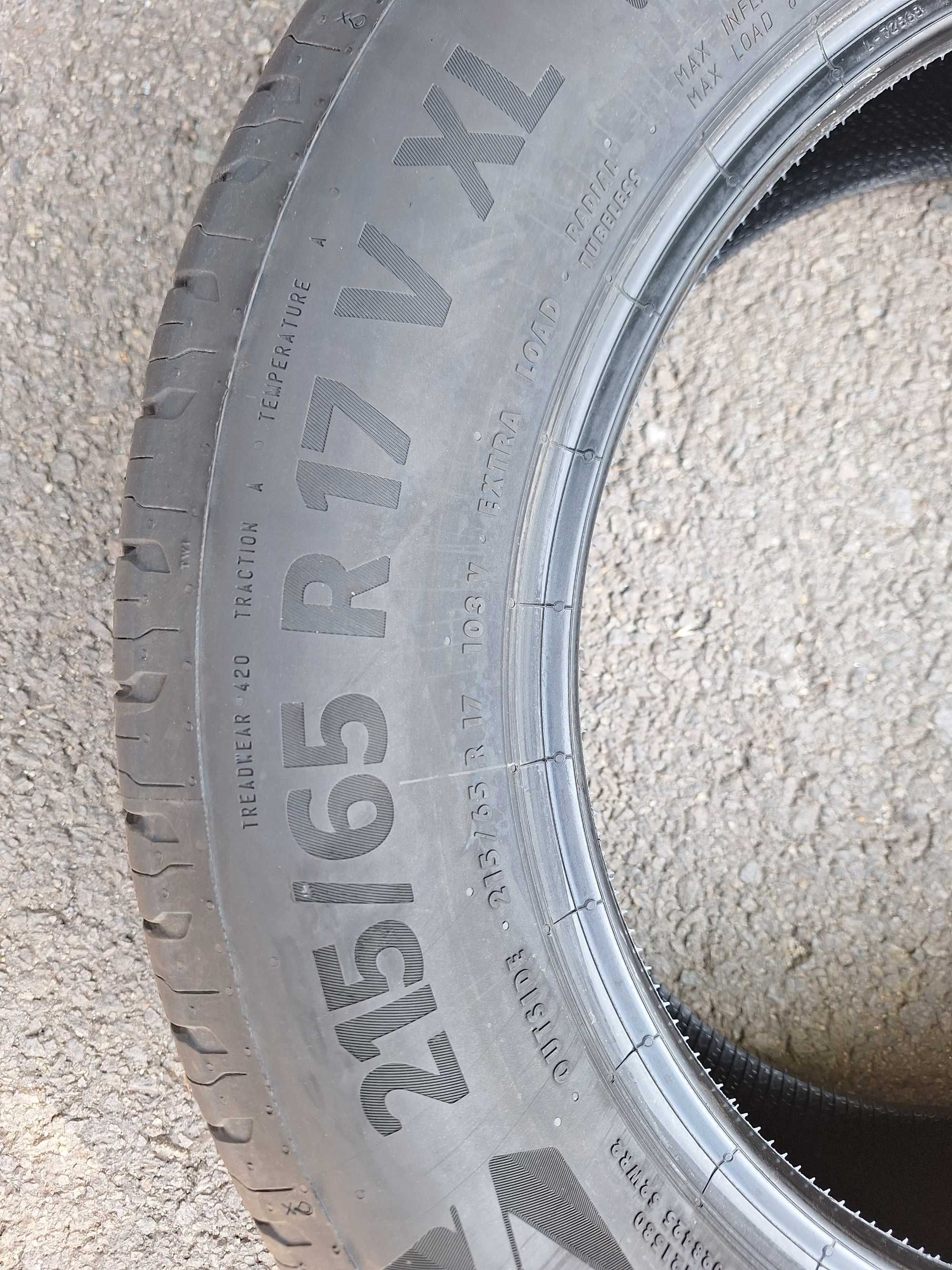 Anvelope vara absolut noi Continental 215/65 R17 V XL. 2000 lei/4 buc.