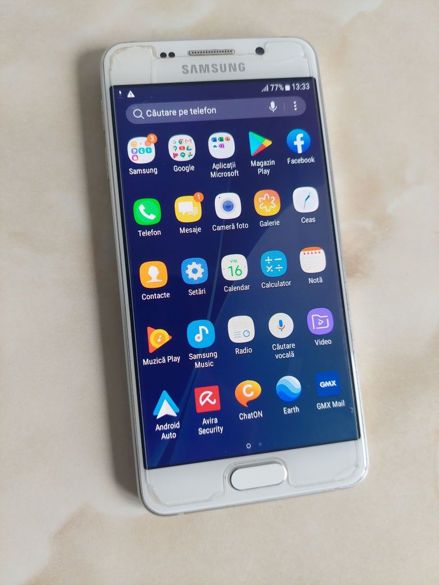 Vând Samsung A3 2016 ALB/white fără probleme + țiplă //poze reale