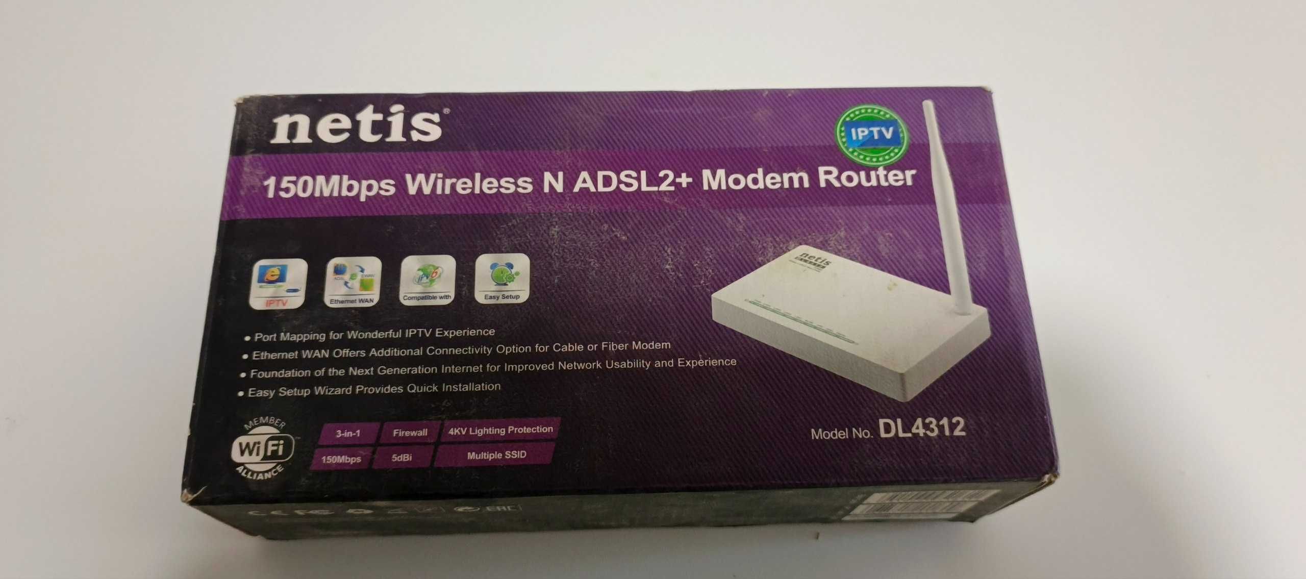 Wi fi moden Netis ADSL