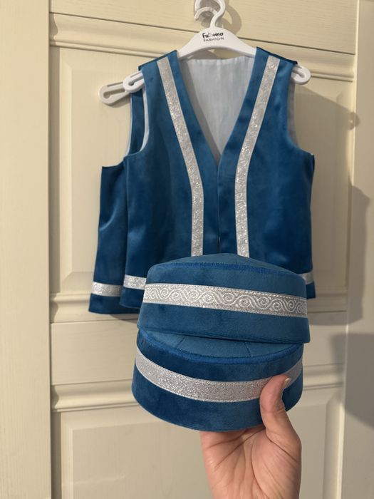 Этно жилет. Камзол.  Такия .Казакша жилет. Кажекей.