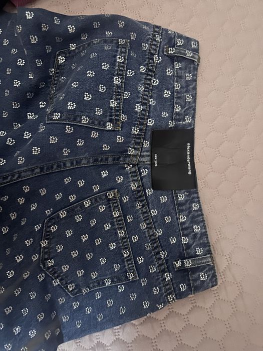 Дамски дънки с камъни Alexander wang