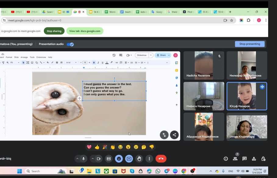 Онлайн Уроки Английского Umida Anarhan. Прогресс с первого урока!