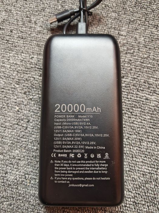 Baterie externă 20.000mAh