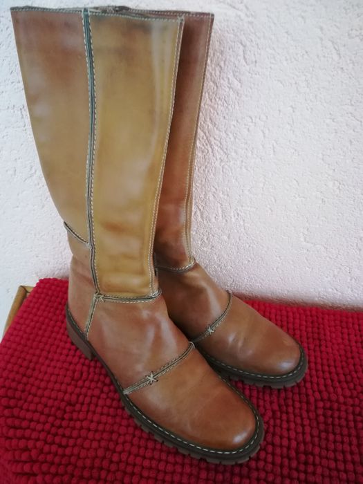 Cizme piele nr 38 dama cu blana