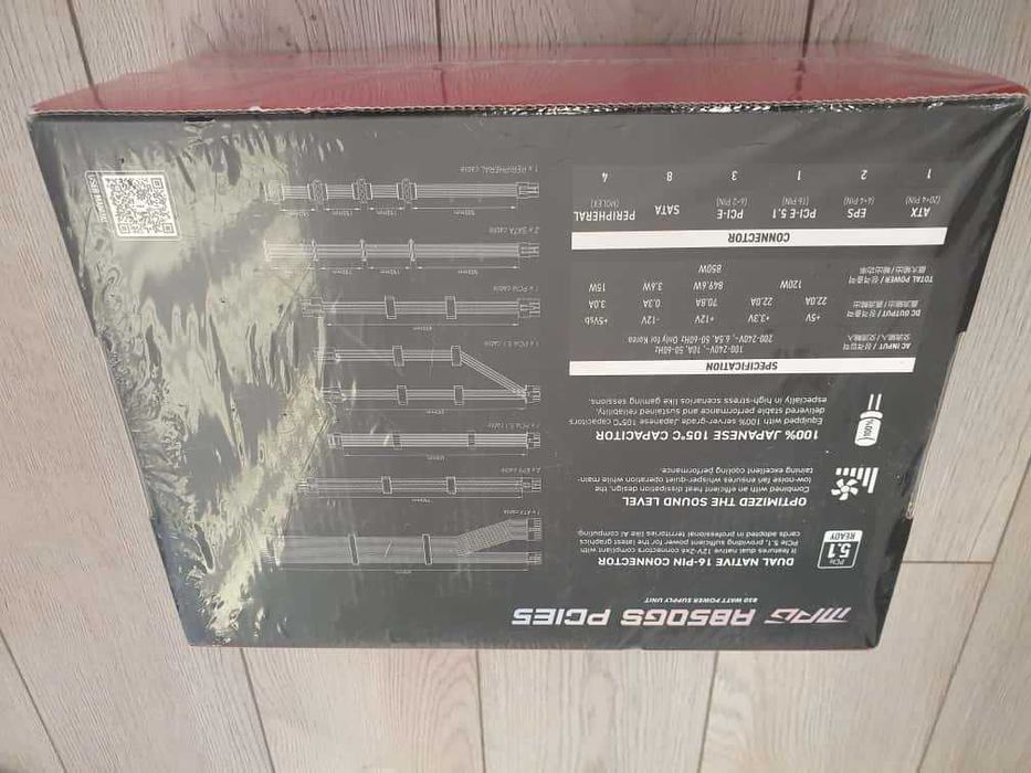 Sursa PC Desktop MSI MPG A850GS 850W Gold Sigilata ATX 3.1 PCIe 5.1