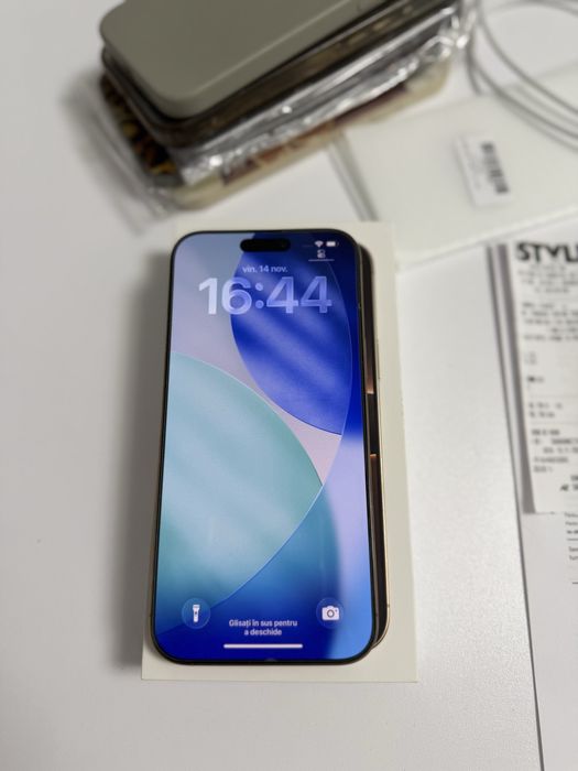 Telefon Apple iPhone 16 Pro Max, 256GB, 5G, Desert Titanium GARANTIE