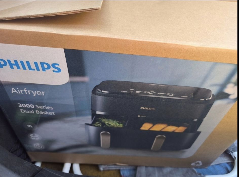 Philips Airfryer 3000 Series Dual Basket (9L) Цена: 250 лв