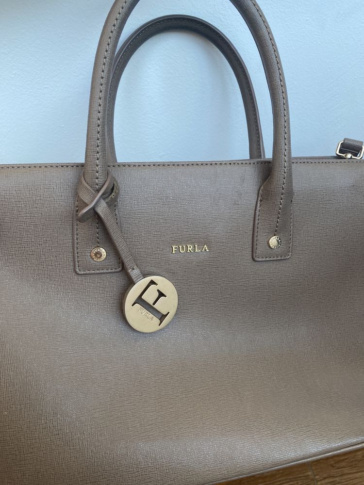 Geanta Furla piele nude