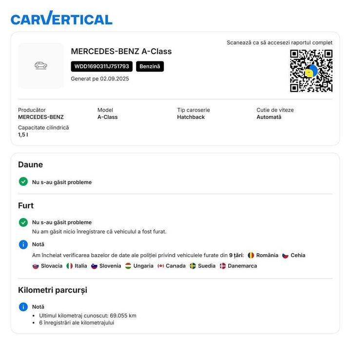 VANZARE IN RATE. Mercedes Benz A160 - 1.5, AUTOMATIC, 101.000 km